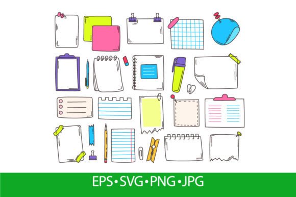 Download Doodle Paper Sheets, Cute Planner Sticky - Cute Collection