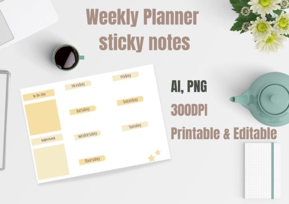 Download WEEKLY PLANNER STICKY NOTES - Planner sticky notes Collection