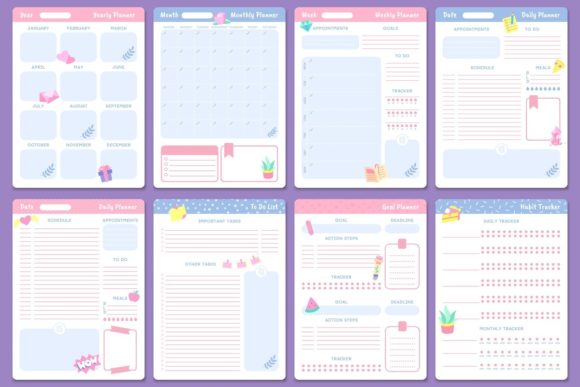 Download Cute Planner Templates - Cute Collection