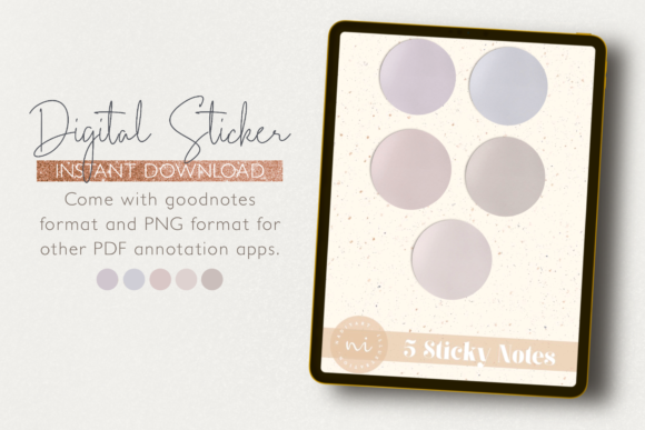Download 5 Digital Planner Sticker, Sticky Notes - Premium Resources