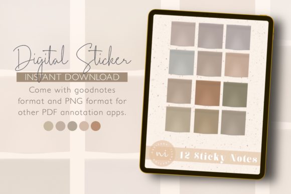 Download 12 Minimalist Digital Sticky Notes - Digital sticky notes Collection