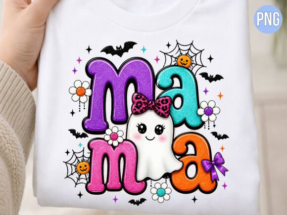 Download Halloween Mama Cute Ghost Flower PNG - Cute Collection