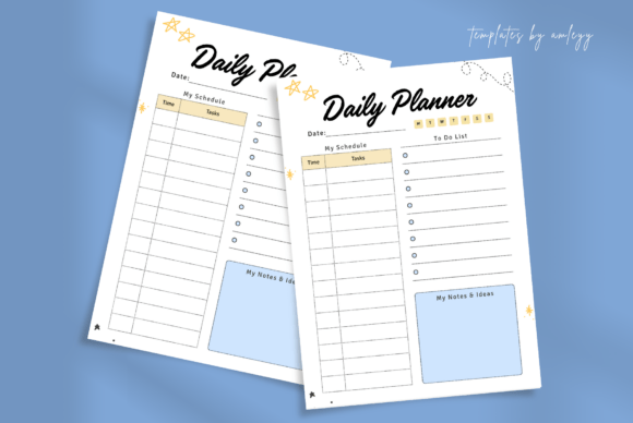 Download Cute Kawaii Daily Planner Template Canva - Cute Collection