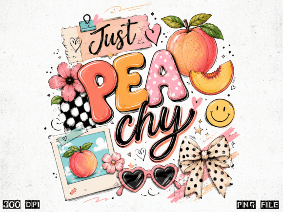 Download Just Peachy Retro Summer PNG | Cute Peac - Cute Collection
