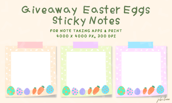 Download Giveaway Easter Digital Sticky Notes - Digital sticky notes Collection