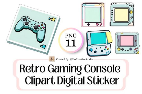 Download Gaming Console Digital Sticky Notes - Premium Resources