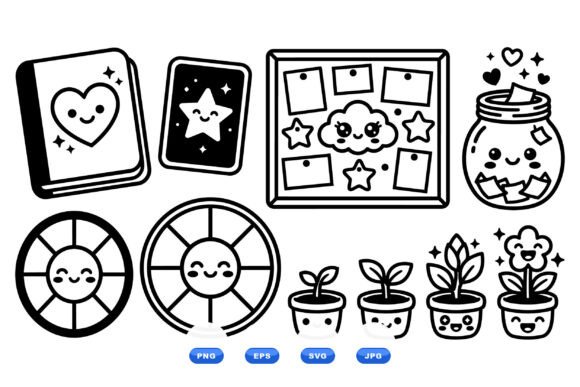 Download Kawaii Cute Planner Icons Pack - Cute Collection